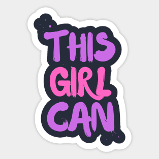 This Girl Can Sticker